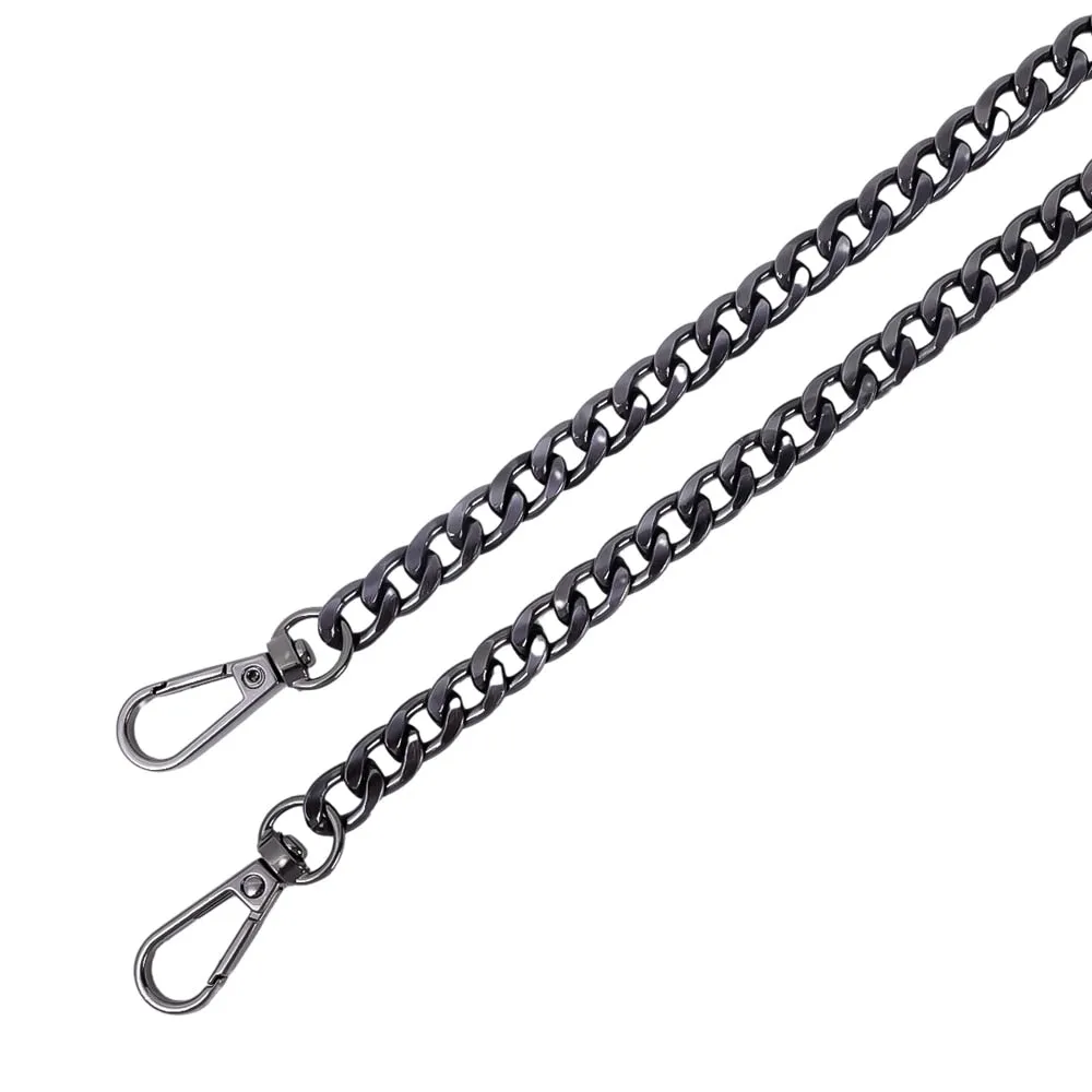 120cm Metal Aluminum Bag Chain Replacement Parts Accessories for Hand-Woven Shoulder Handbag DIY Handmade Detachable Straps