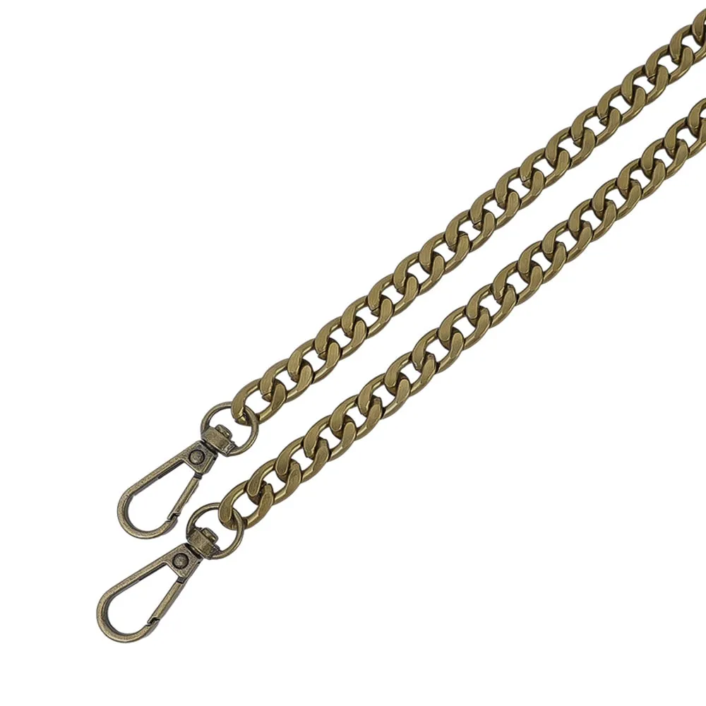 120cm Metal Aluminum Bag Chain Replacement Parts Accessories for Hand-Woven Shoulder Handbag DIY Handmade Detachable Straps