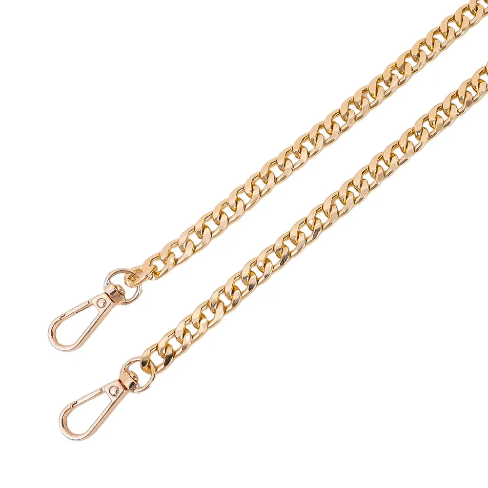 120cm Metal Aluminum Bag Chain Replacement Parts Accessories for Hand-Woven Shoulder Handbag DIY Handmade Detachable Straps
