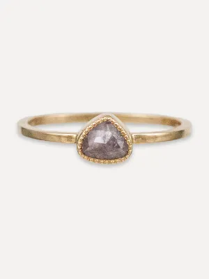 14K Lavender Stacking Band - Diamond