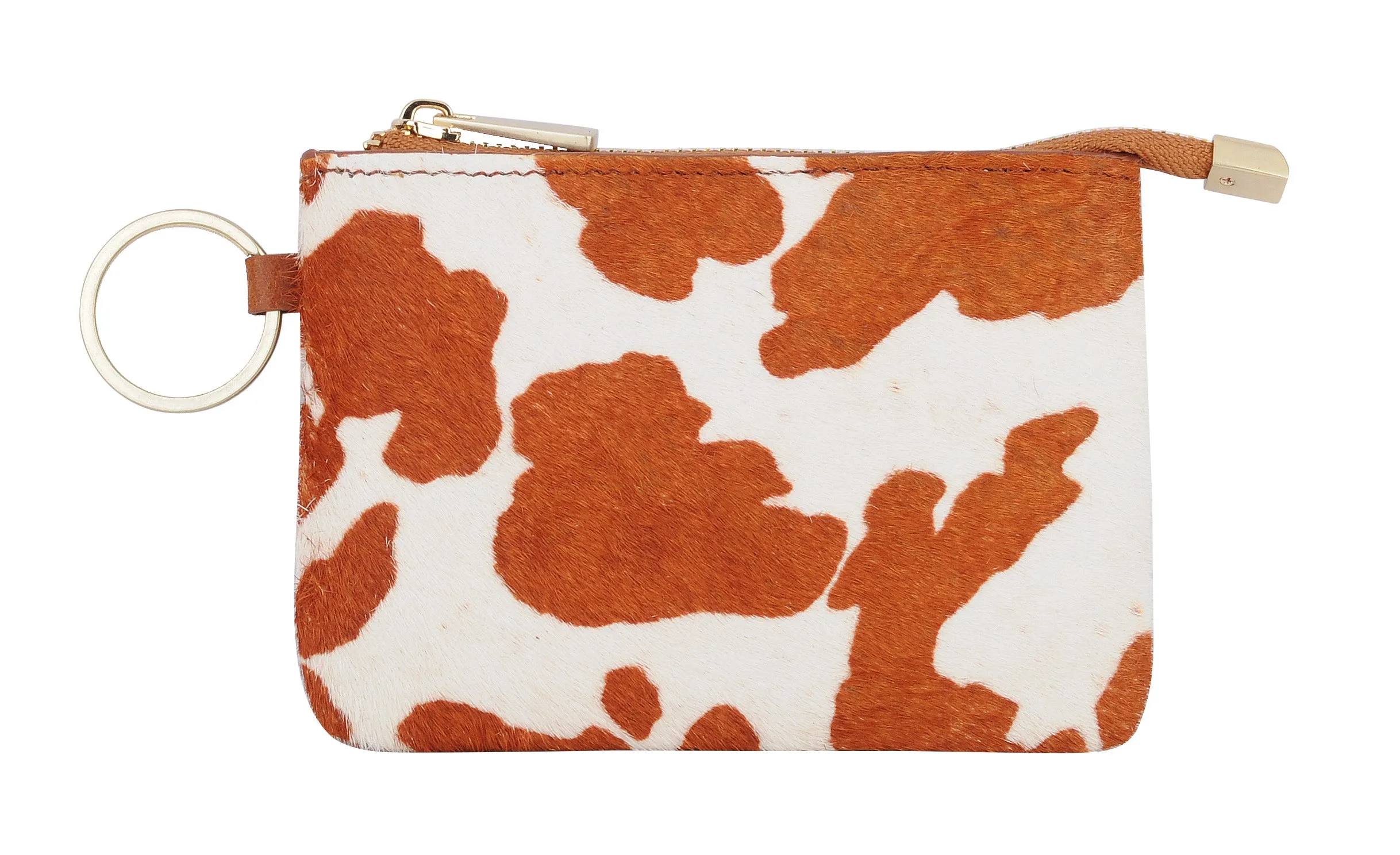 4075 - Cow Print Cowhide Leather Wallet