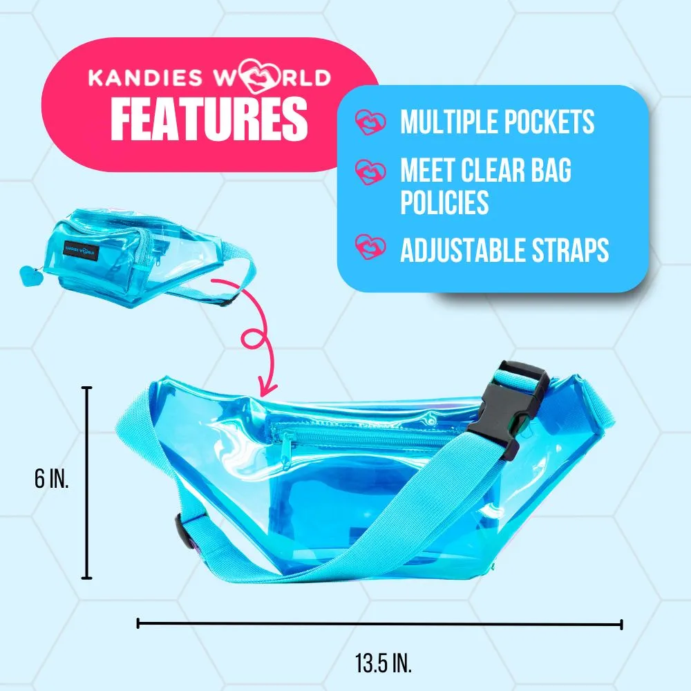 Blue Clear Fanny Pack