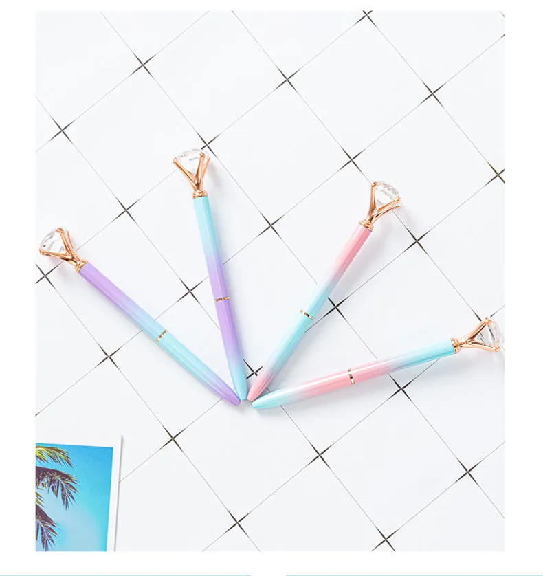 Crystal Diamond Head Ballpoint Pen