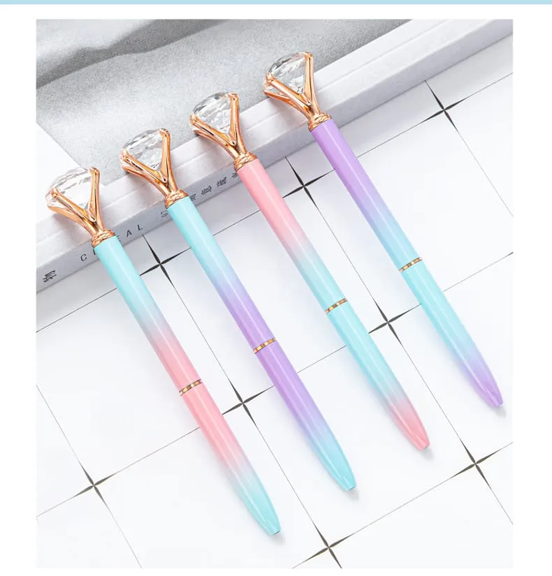 Crystal Diamond Head Ballpoint Pen