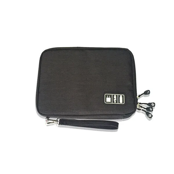 Double Layer Cable Storage Bag - Electronic Accessories Organizer for Travel Gear