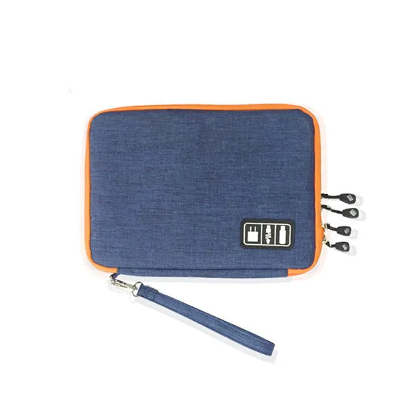 Double Layer Cable Storage Bag - Electronic Accessories Organizer for Travel Gear
