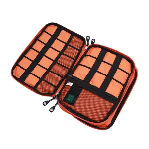 Double Layer Cable Storage Bag - Electronic Accessories Organizer for Travel Gear