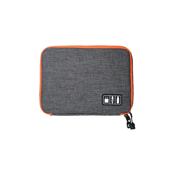 Double Layer Cable Storage Bag - Electronic Accessories Organizer for Travel Gear