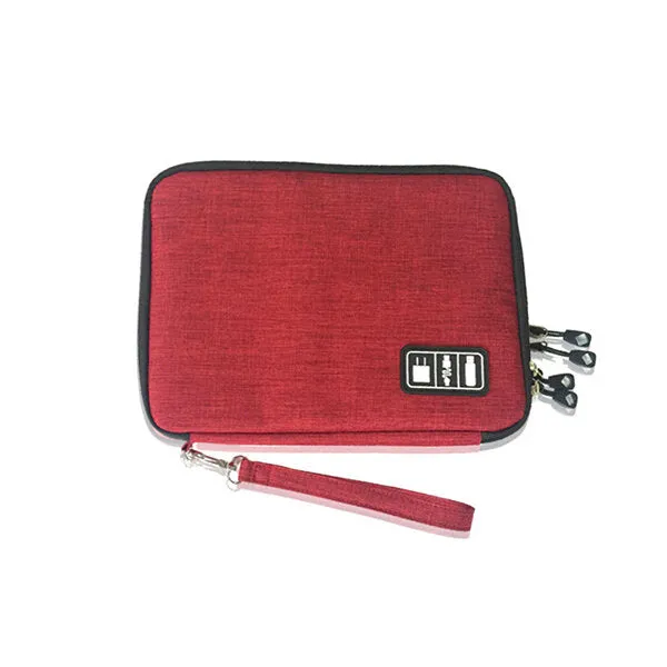 Double Layer Cable Storage Bag - Electronic Accessories Organizer for Travel Gear