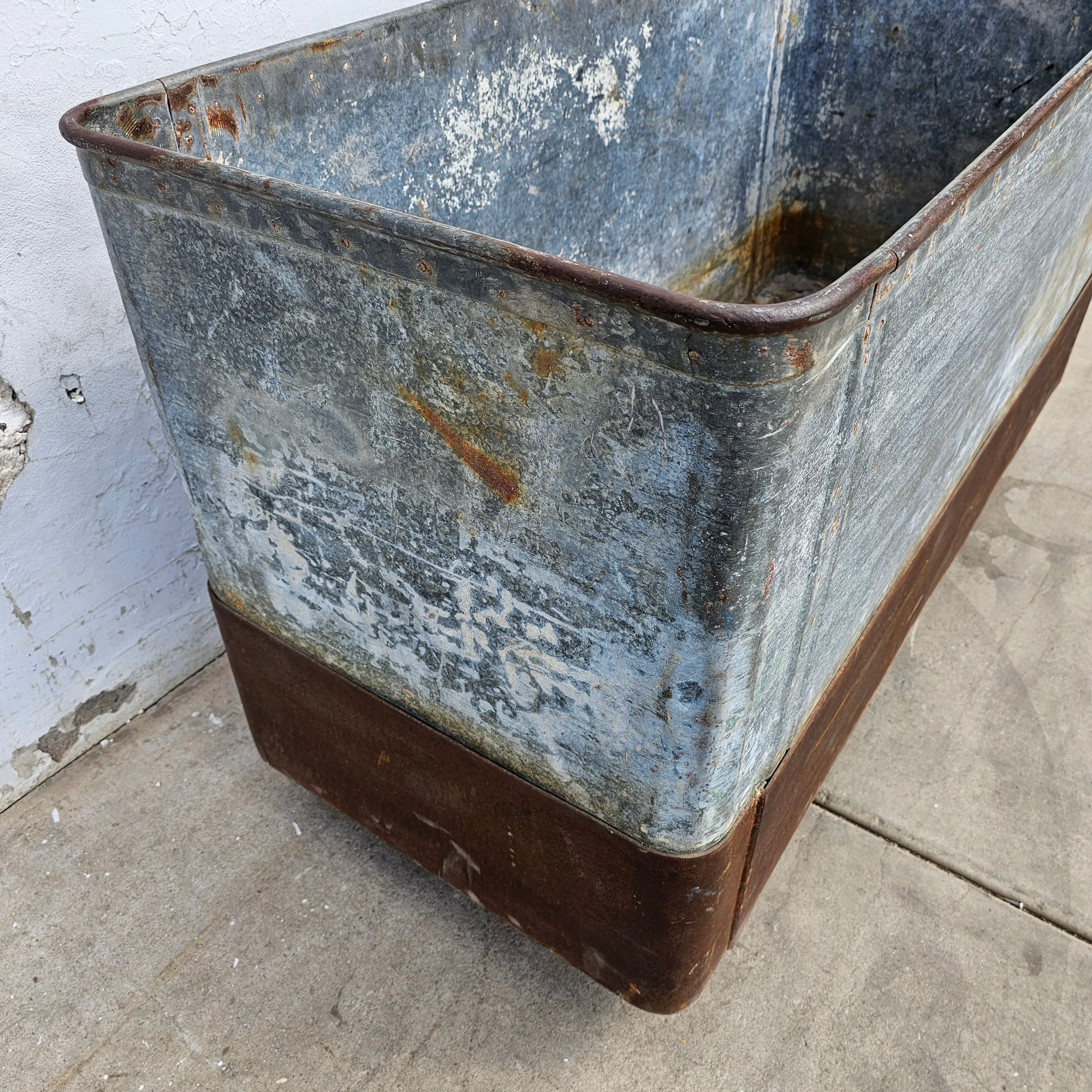 Galvanized Rolling Factory Trolley