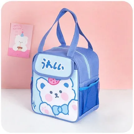 Kawaii Badge Pin Lunch Bag