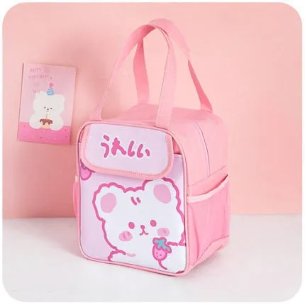 Kawaii Badge Pin Lunch Bag