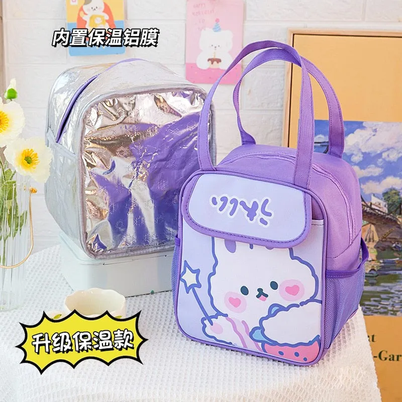 Kawaii Badge Pin Lunch Bag