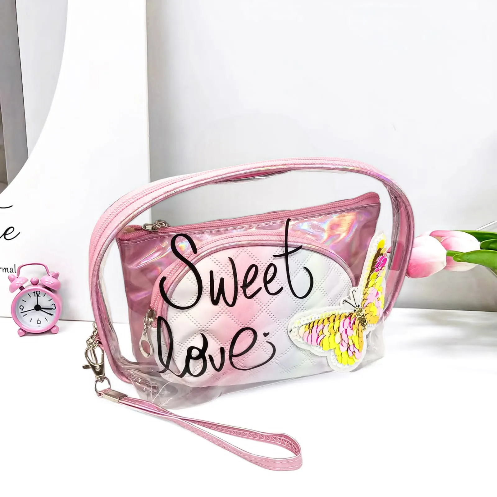 Pack Of 3 - Makeup Traveling Bag