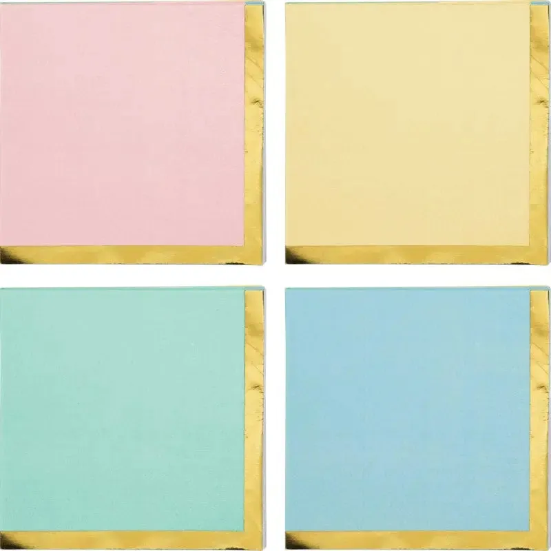 Pastel Celebrations Napkins - Beverage 16 Pkt