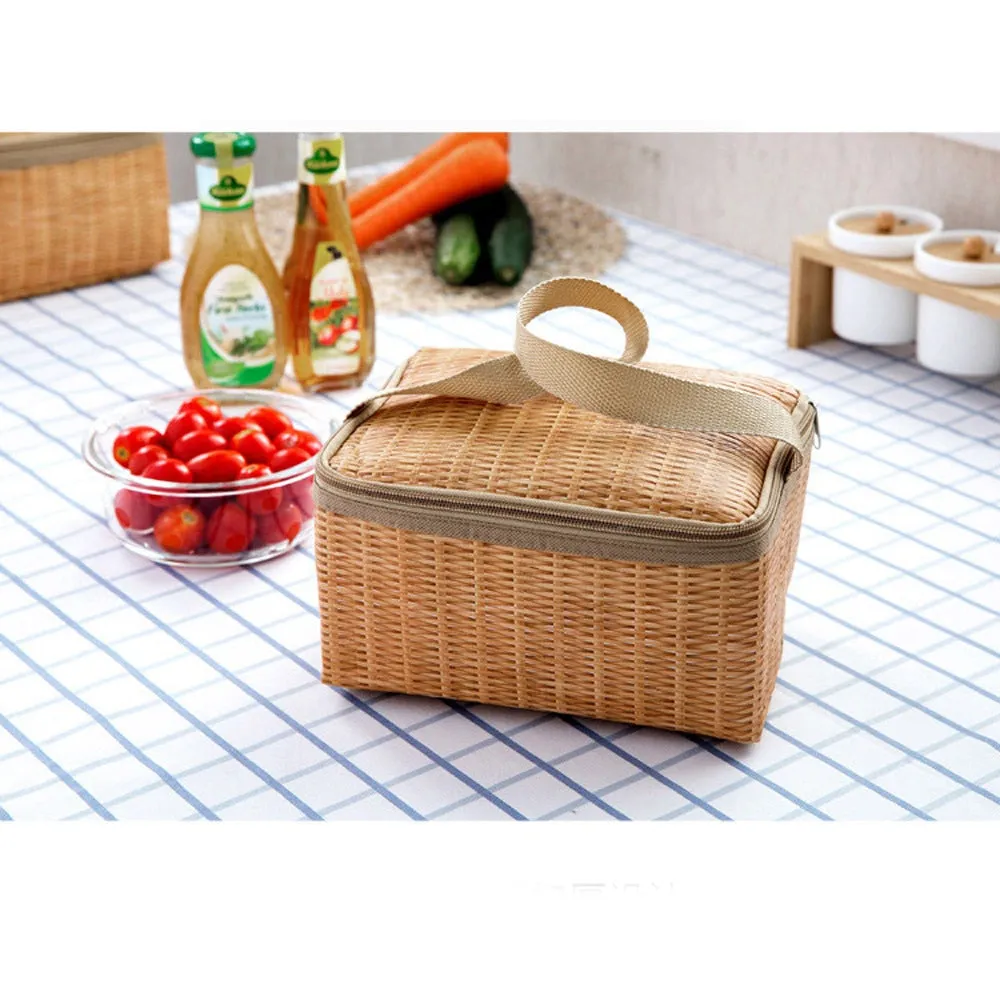 Portable Insulated Thermal Cooler Lunch Box