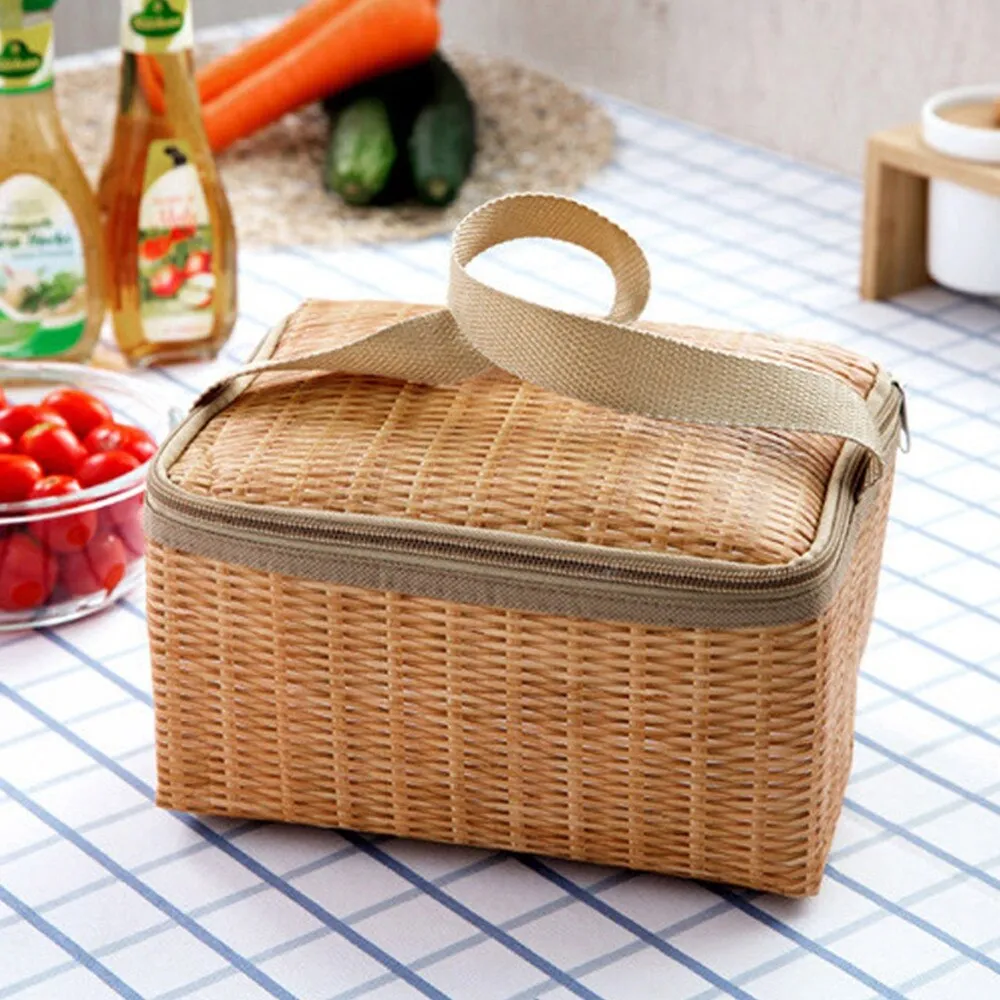 Portable Insulated Thermal Cooler Lunch Box