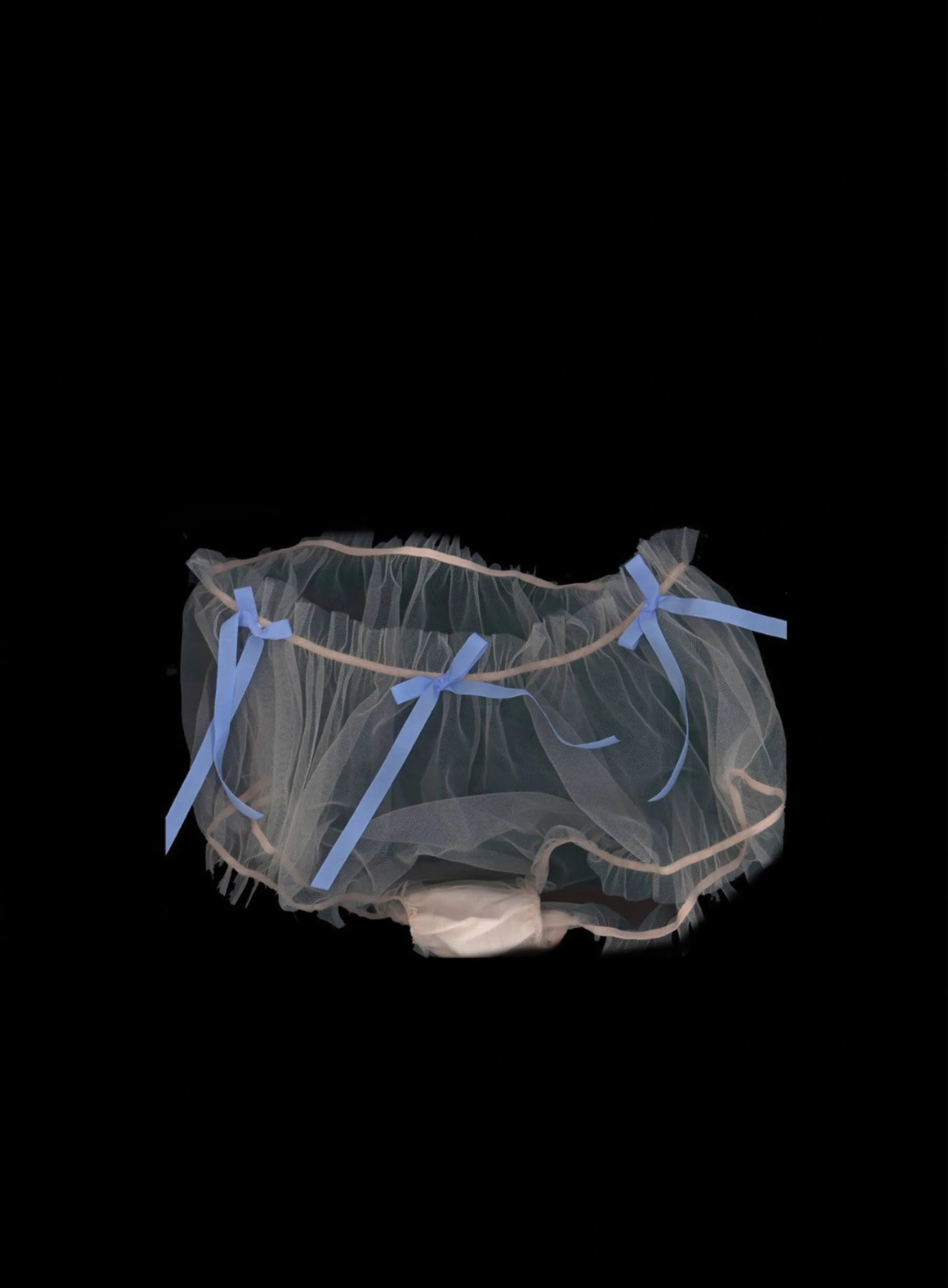 Triple bow tulle bloomer