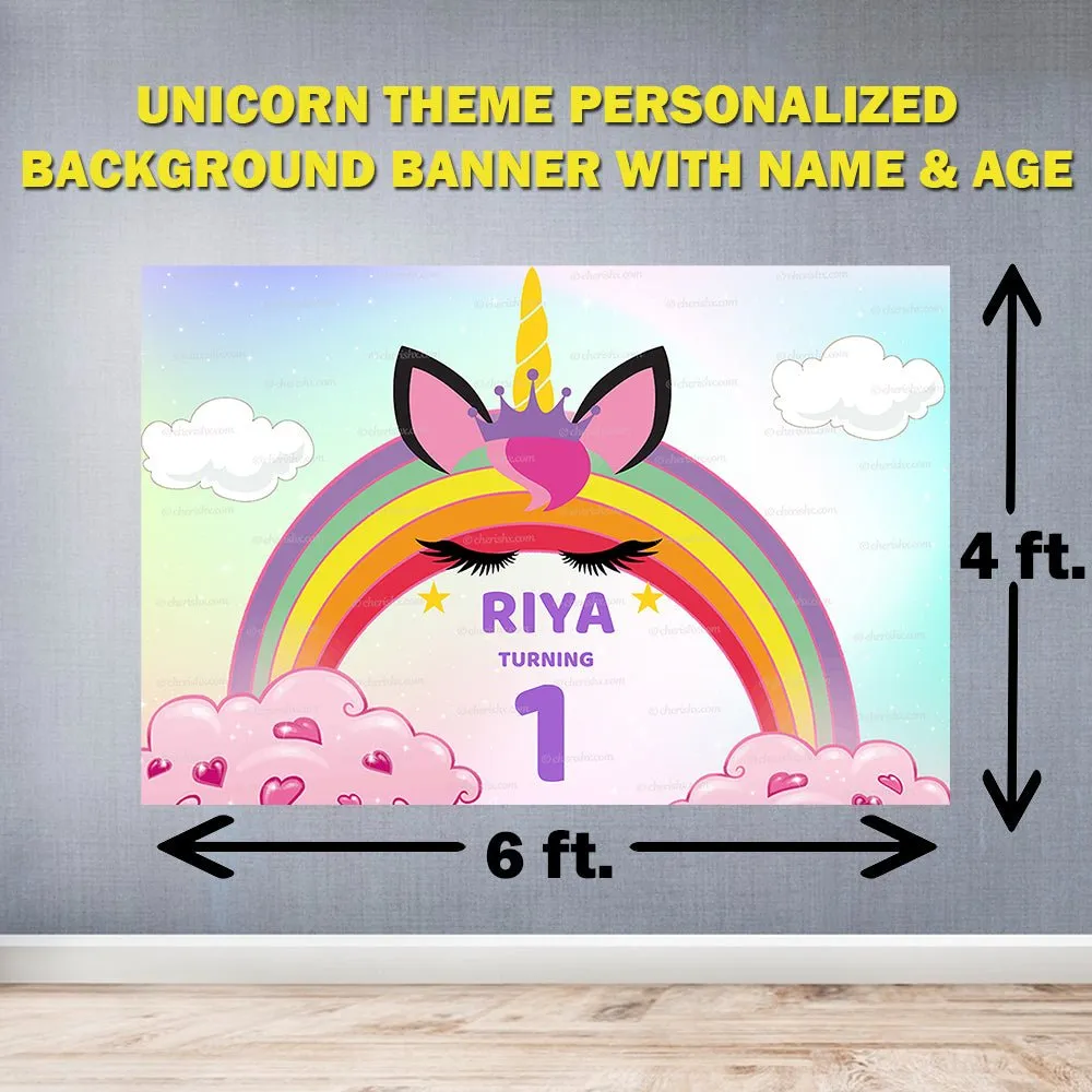 Unicorn Birthday Combo Kit - Gold