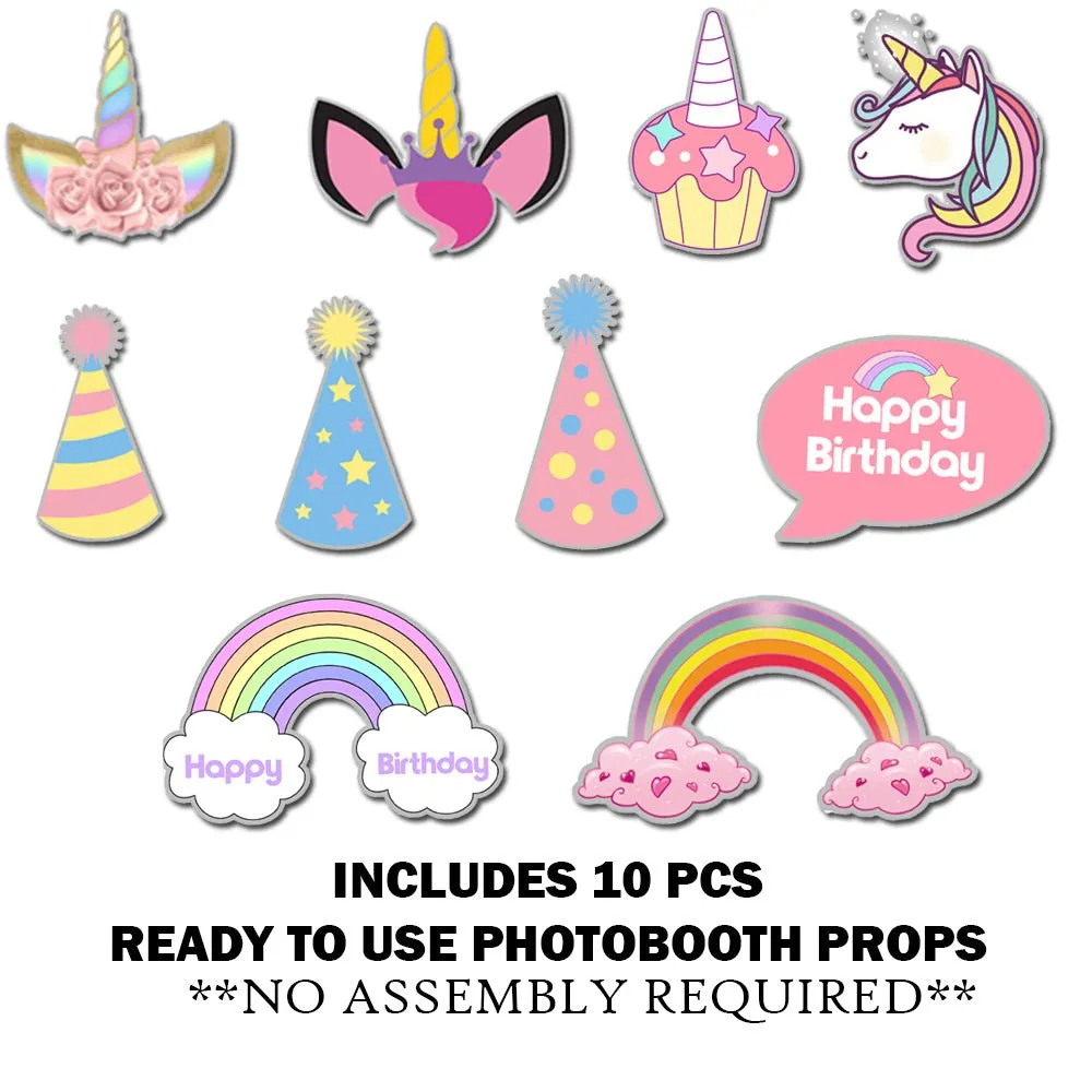 Unicorn Birthday Combo Kit - Gold
